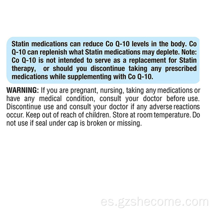 CoQ10 apoya la liberación rápida de la presión arterial.